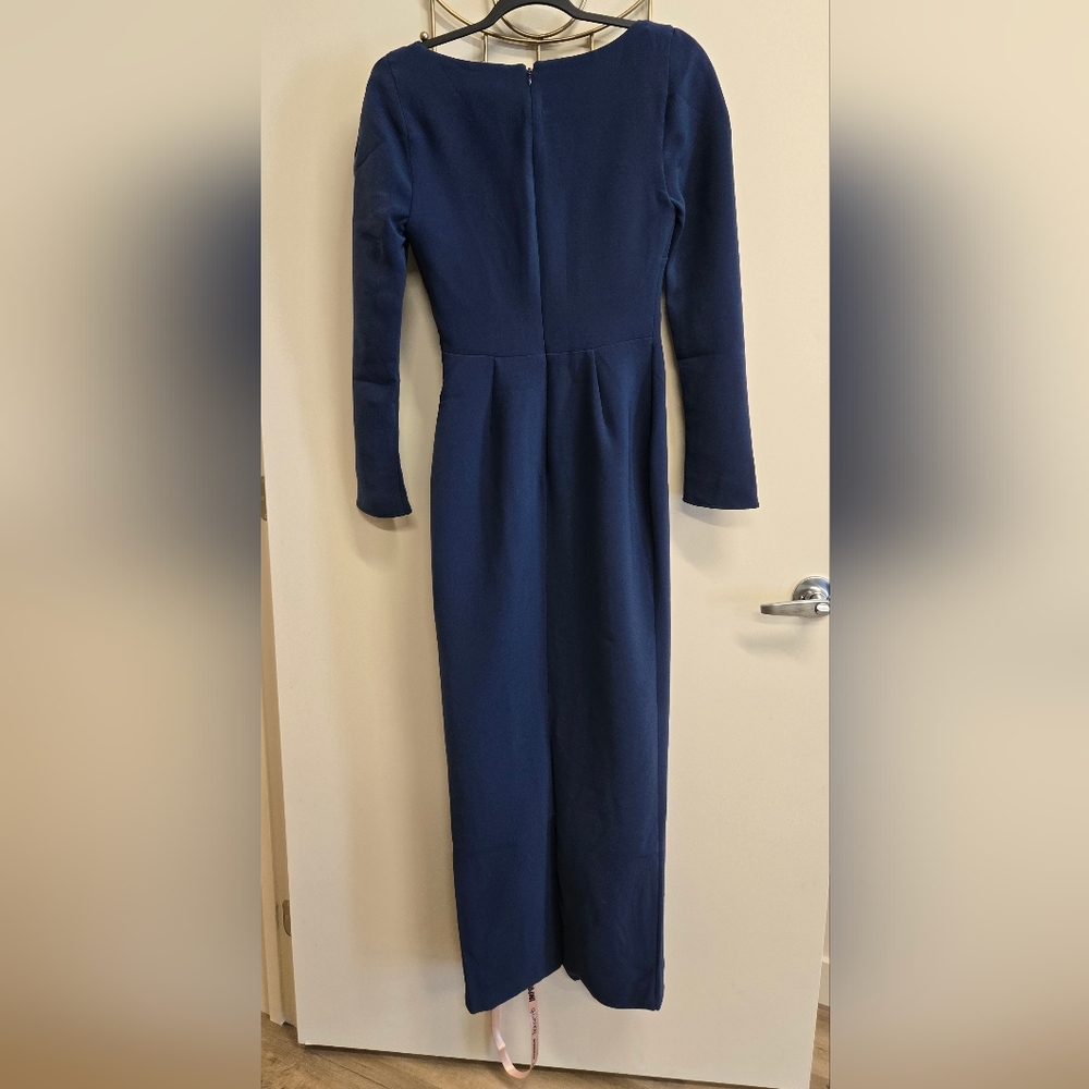 House of CB Midnight Blue Long Sleeve Dress - Picture 3 of 4